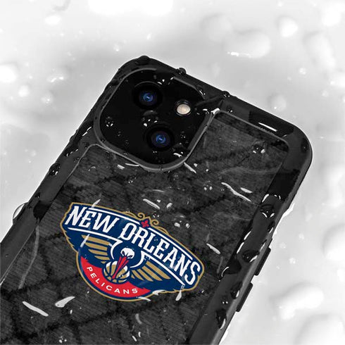 NBA New Orleans Pelicans Dark Rust iPhone 13 Mini Waterproof Case
