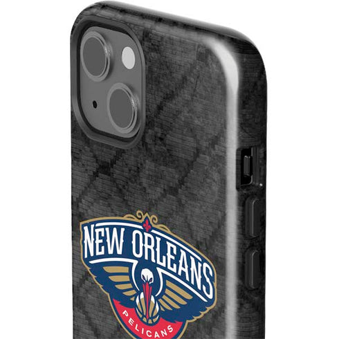 NBA New Orleans Pelicans Dark Rust iPhone 15 Impact Case