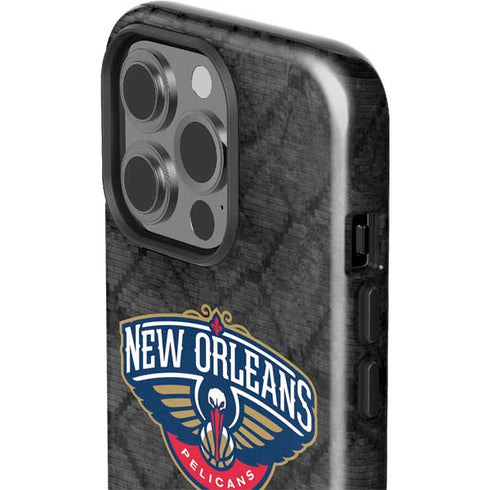 NBA New Orleans Pelicans Dark Rust iPhone 14 Pro Impact Case