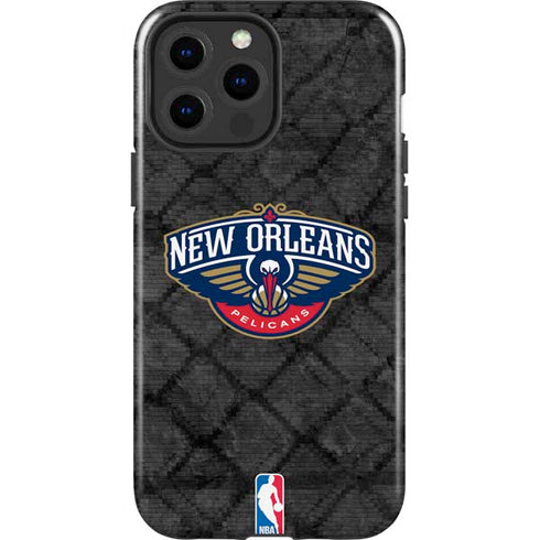 NBA New Orleans Pelicans Dark Rust iPhone 14 Pro Max Impact Case