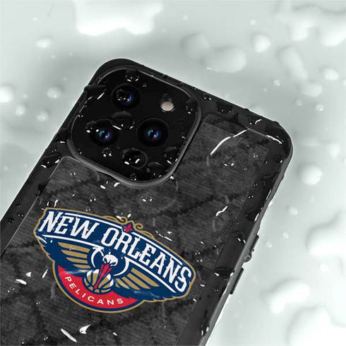 NBA New Orleans Pelicans Dark Rust iPhone 14 Pro Max Waterproof Case