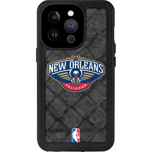 NBA New Orleans Pelicans Dark Rust iPhone 14 Pro Waterproof Case
