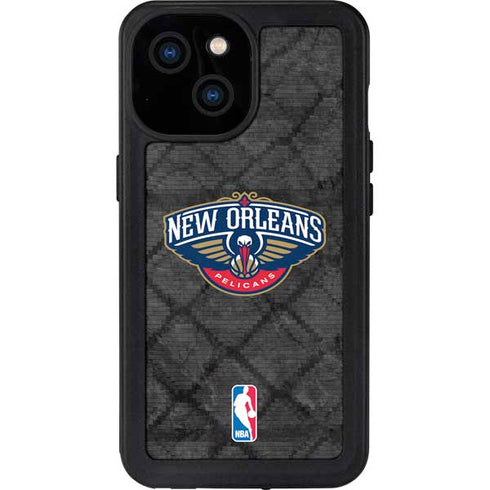NBA New Orleans Pelicans Dark Rust iPhone 15 Waterproof Case