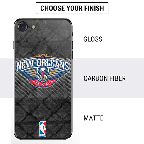 NBA New Orleans Pelicans Dark Rust iPhone SE (2nd & 3rd Gen) Skin