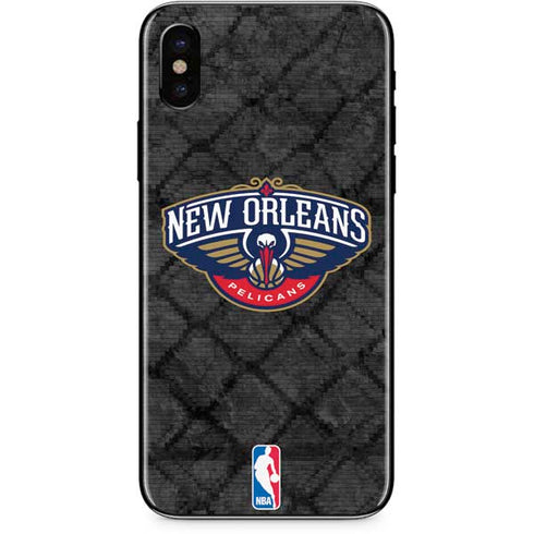 NBA New Orleans Pelicans Dark Rust iPhone X Skin