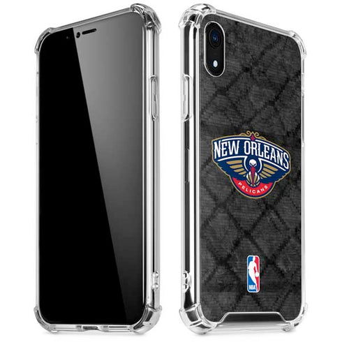 NBA New Orleans Pelicans Dark Rust iPhone XR Clear Case