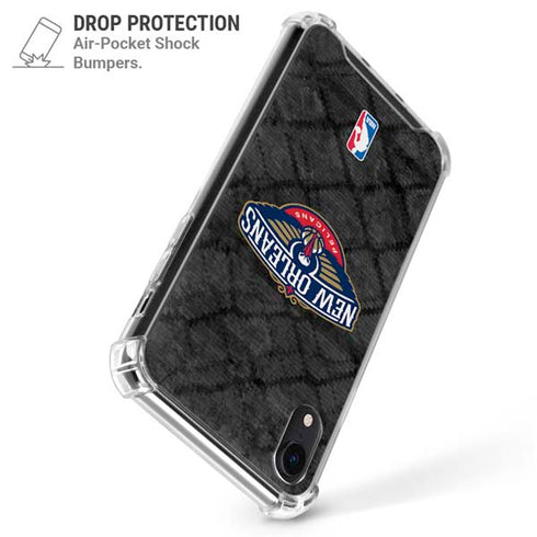 NBA New Orleans Pelicans Dark Rust iPhone XR Clear Case