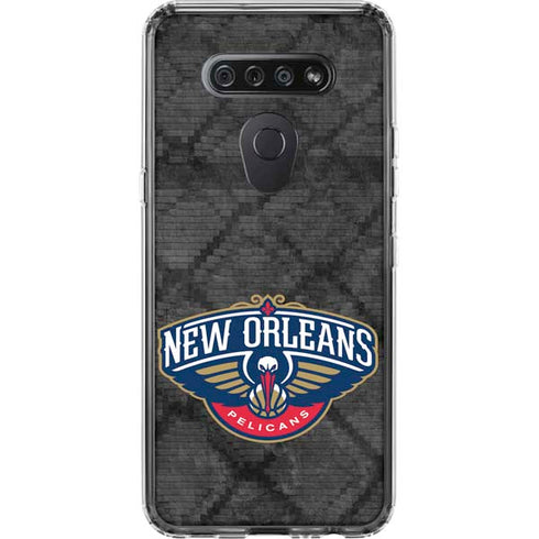 NBA New Orleans Pelicans Dark Rust LG K51/Q51 Clear Case