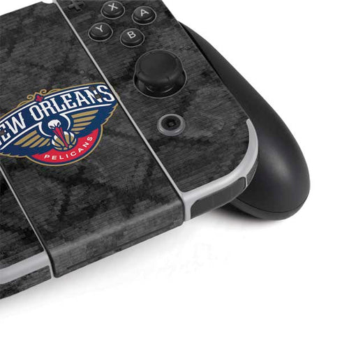 NBA New Orleans Pelicans Dark Rust Nintendo Switch OLED (2021) Skin