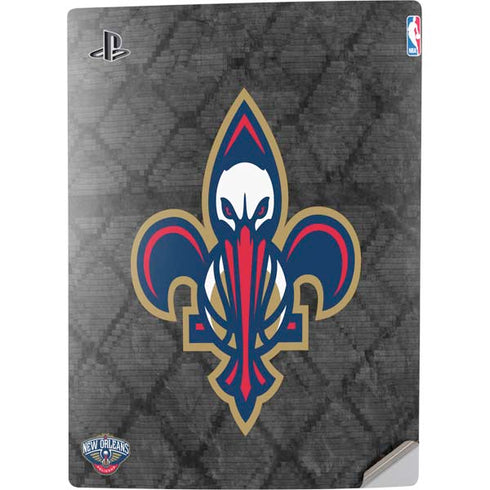NBA New Orleans Pelicans Dark Rust PS5 Digital Edition Console Skin