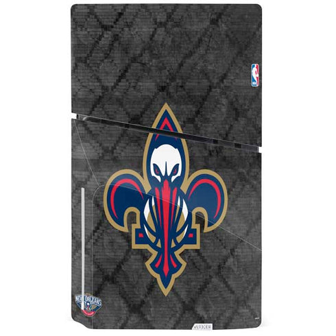 NBA New Orleans Pelicans Dark Rust PS5 Slim Disk Bundle Skin