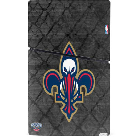 NBA New Orleans Pelicans Dark Rust PS5 Slim Digital Edition Bundle Skin