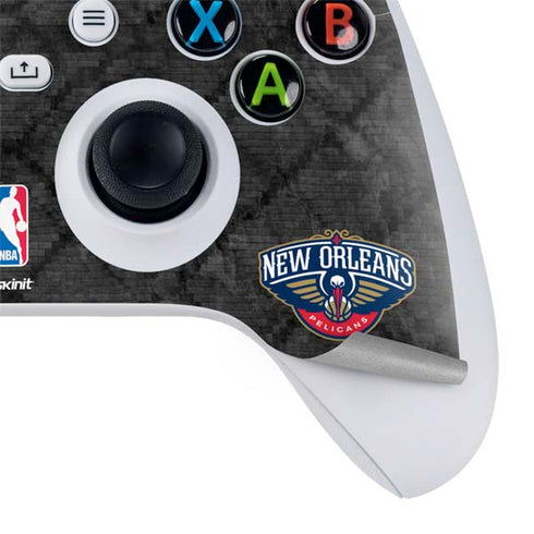 NBA New Orleans Pelicans Dark Rust Xbox Series S Controller Skin