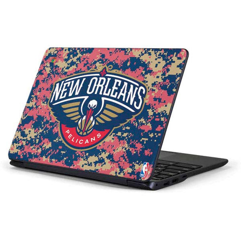 NBA New Orleans Pelicans Digi Camo Samsung Chromebook Skin