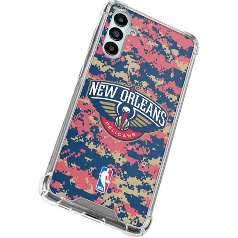 NBA New Orleans Pelicans Digi Camo Galaxy A15 5G Clear Case