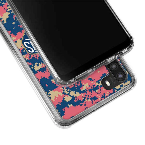 NBA New Orleans Pelicans Digi Camo Galaxy A21 Clear Case