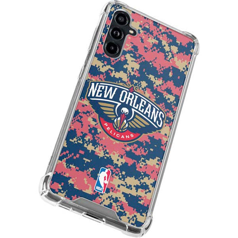 NBA New Orleans Pelicans Digi Camo Galaxy A54 5G Clear Case