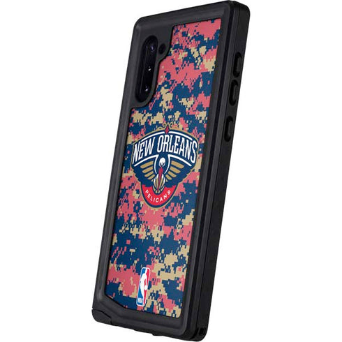 NBA New Orleans Pelicans Digi Camo Galaxy Note 10 Waterproof Case