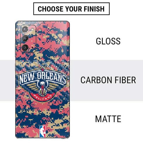 NBA New Orleans Pelicans Digi Camo Galaxy Note20 5G Skin