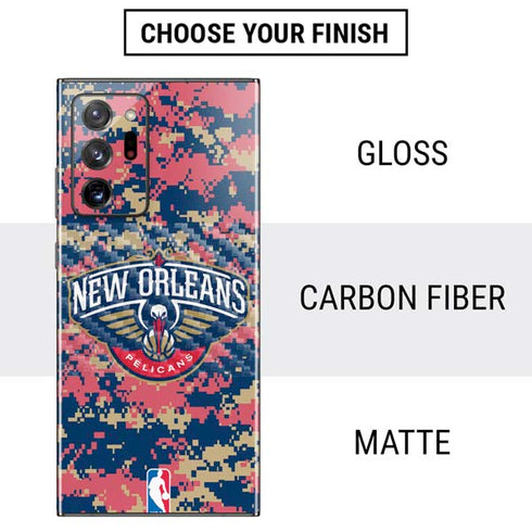 NBA New Orleans Pelicans Digi Camo Galaxy Note20 Ultra 5G Skin