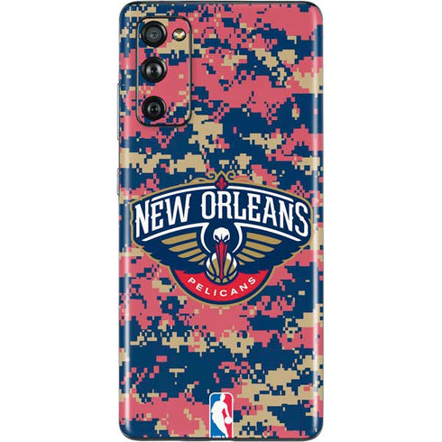 NBA New Orleans Pelicans Digi Camo Galaxy S20 Fan Edition Skin