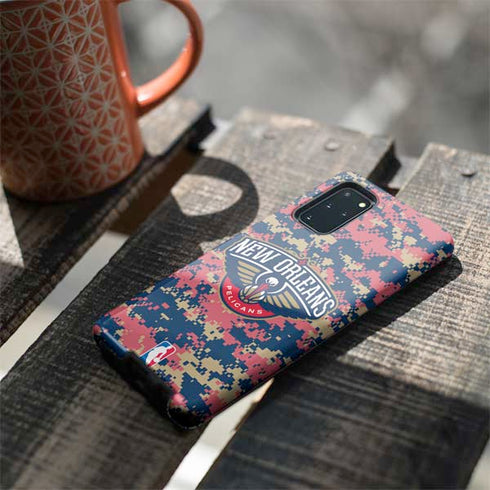 NBA New Orleans Pelicans Digi Camo Galaxy S20 Plus Pro Case