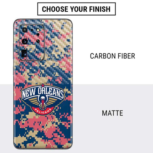 NBA New Orleans Pelicans Digi Camo Galaxy S20 Ultra 5G Skin