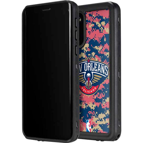 NBA New Orleans Pelicans Digi Camo Galaxy S20 Waterproof Case