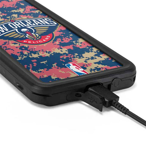 NBA New Orleans Pelicans Digi Camo Galaxy S20 Waterproof Case