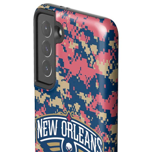 NBA New Orleans Pelicans Digi Camo Galaxy S21 5G Pro Case