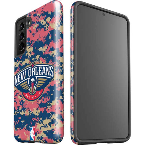 NBA New Orleans Pelicans Digi Camo Galaxy S21 5G Pro Case