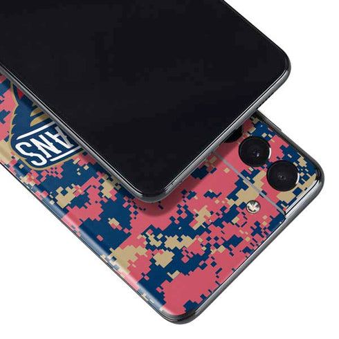 NBA New Orleans Pelicans Digi Camo Galaxy S21 Plus 5G Skin