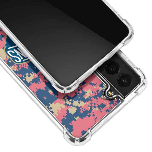 NBA New Orleans Pelicans Digi Camo Galaxy S22 Plus Clear Case
