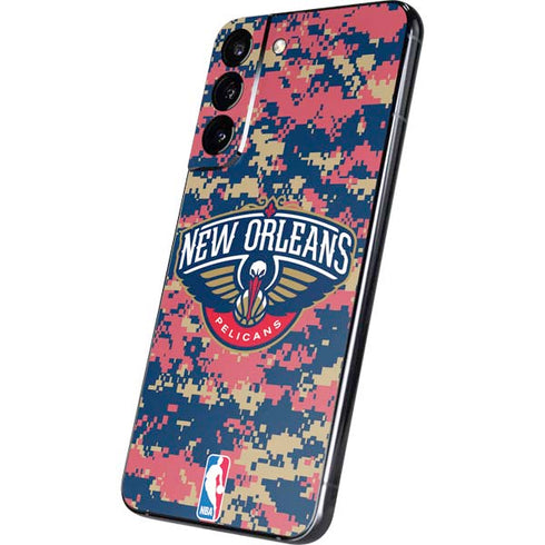 NBA New Orleans Pelicans Digi Camo Galaxy S22 Plus Skin