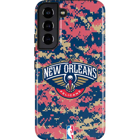 NBA New Orleans Pelicans Digi Camo Galaxy S22 Pro Case