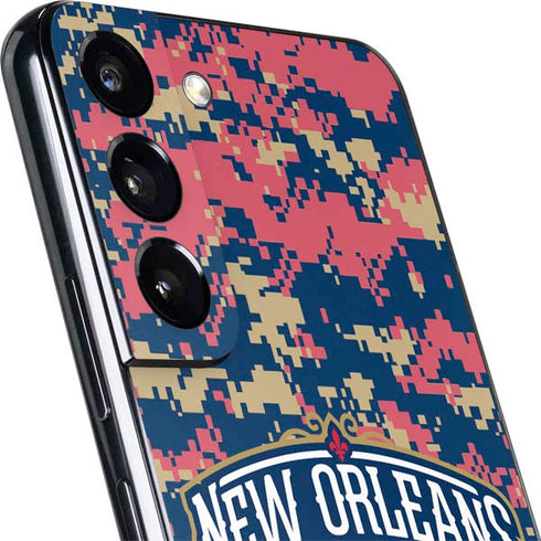 NBA New Orleans Pelicans Digi Camo Galaxy S22 Skin