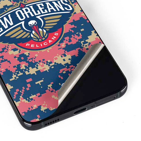NBA New Orleans Pelicans Digi Camo Galaxy S22 Skin
