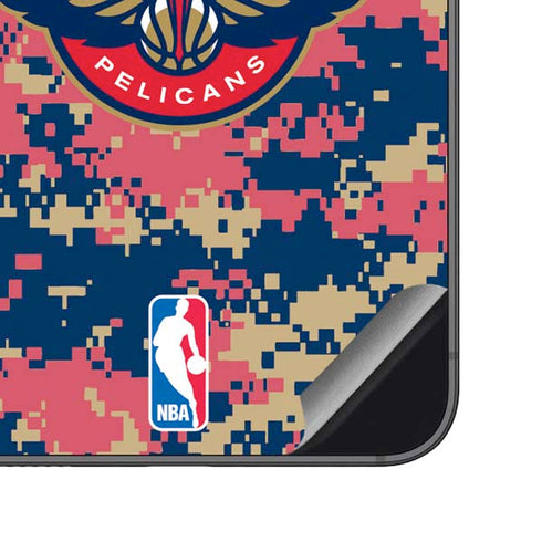 NBA New Orleans Pelicans Digi Camo Galaxy S23 FE Skin