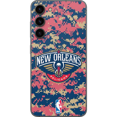 NBA New Orleans Pelicans Digi Camo Galaxy S23 Plus Skin