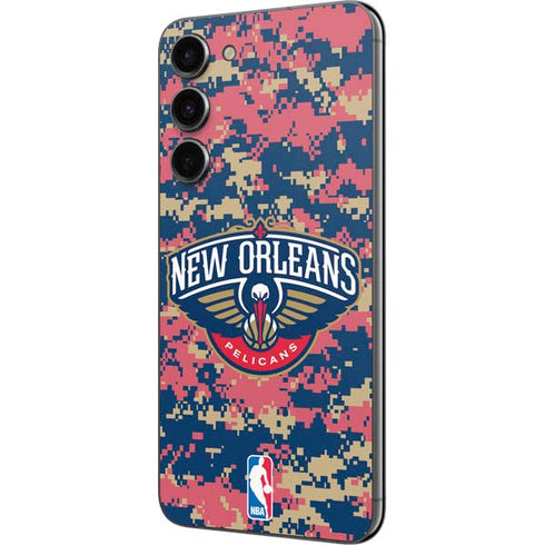 NBA New Orleans Pelicans Digi Camo Galaxy S23 Plus Skin