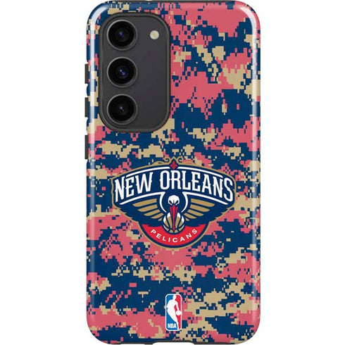 NBA New Orleans Pelicans Digi Camo Galaxy S23 Pro Case