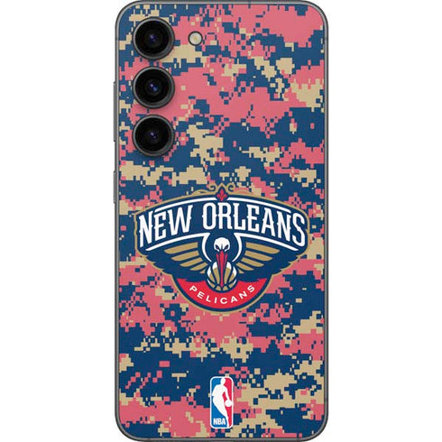 NBA New Orleans Pelicans Digi Camo Galaxy S23 Skin