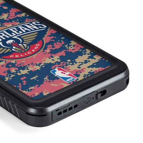 NBA New Orleans Pelicans Digi Camo Galaxy S23 Waterproof Case