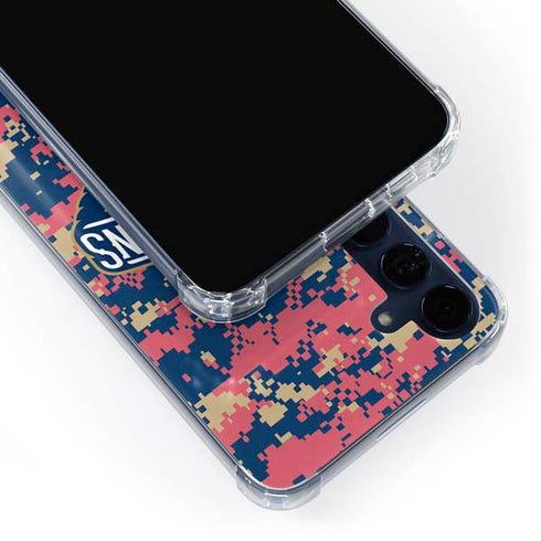 NBA New Orleans Pelicans Digi Camo Galaxy S24 Clear Case