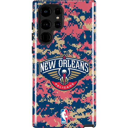 NBA New Orleans Pelicans Digi Camo Galaxy S24 Ultra Impact Case