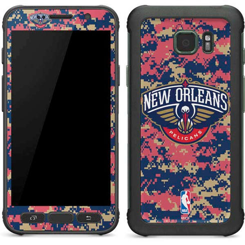 NBA New Orleans Pelicans Digi Camo Galaxy S7 Active Skin