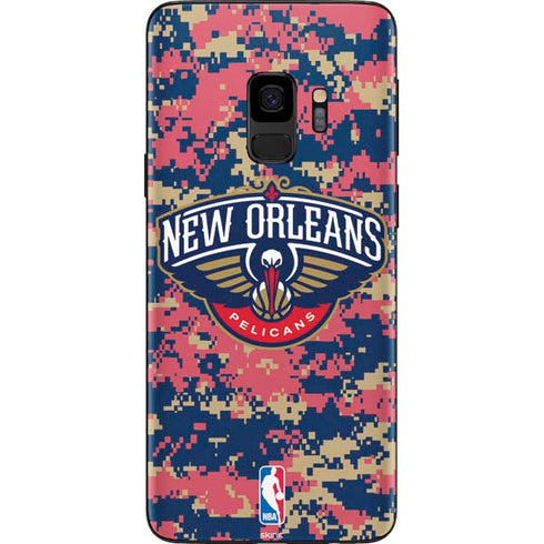 NBA New Orleans Pelicans Digi Camo Galaxy S9 Skin
