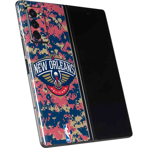 NBA New Orleans Pelicans Digi Camo Galaxy Z Fold2 5G Skin