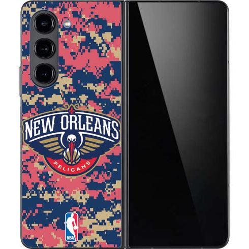 NBA New Orleans Pelicans Digi Camo Galaxy Z Fold5 5G Skin