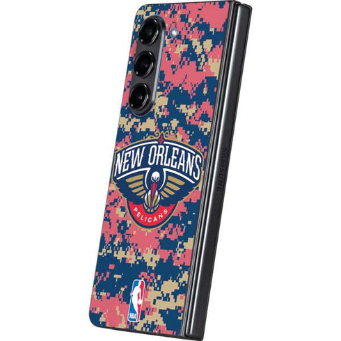 NBA New Orleans Pelicans Digi Camo Galaxy Z Fold5 5G Skin